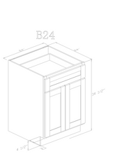 Base 24" - Ashton Grey 24 Inch Base Cabinet - ZCBuildingSupply